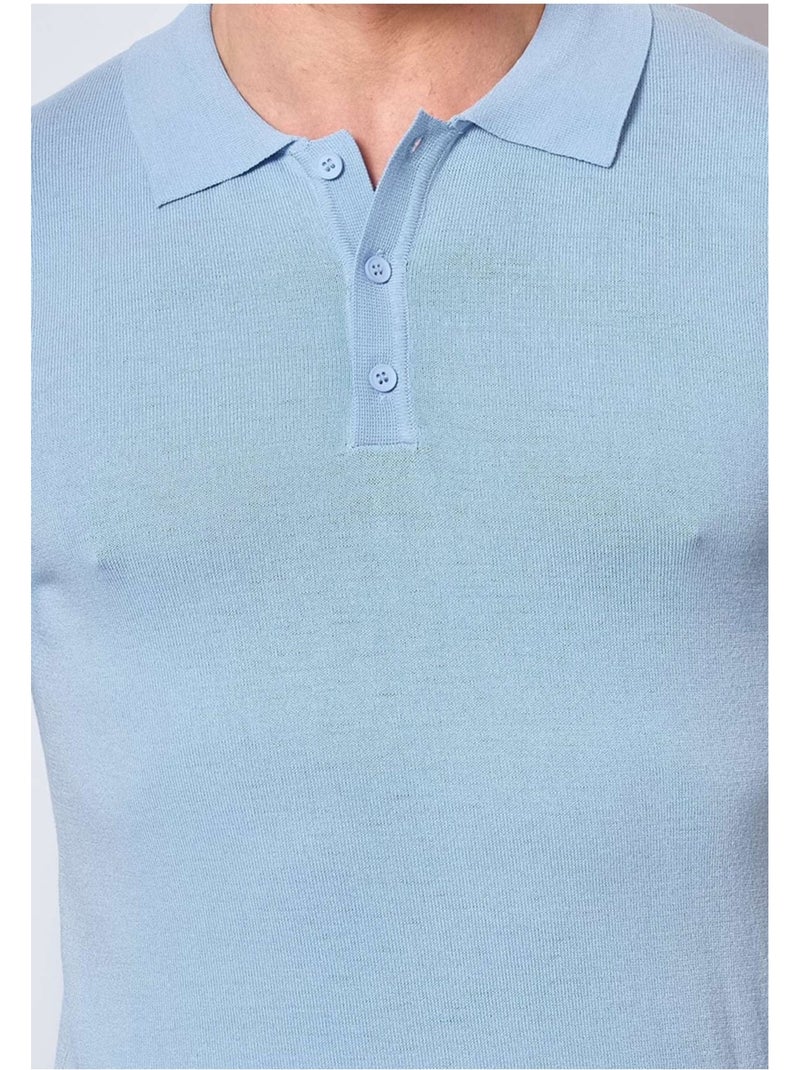 Polo manches courtes Kebello Bleu ciel - Kiabi