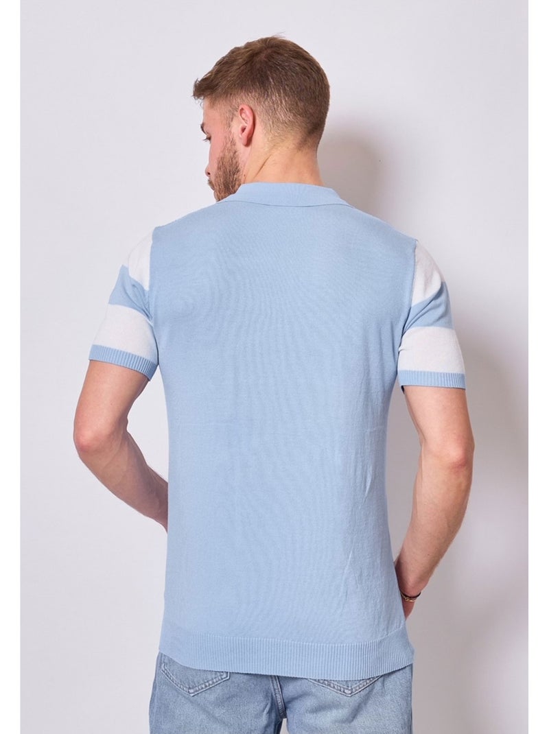 Polo manches courtes Kebello Bleu ciel - Kiabi
