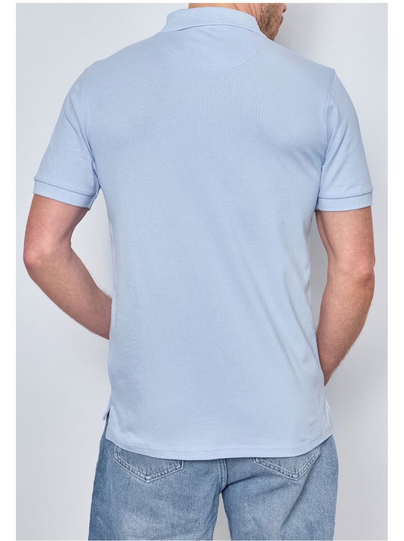 Polo manches courtes Kebello Bleu ciel - Kiabi