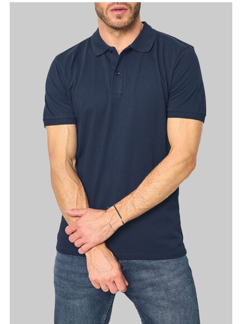 Polo manches courtes Kebello Bleu marine - Kiabi