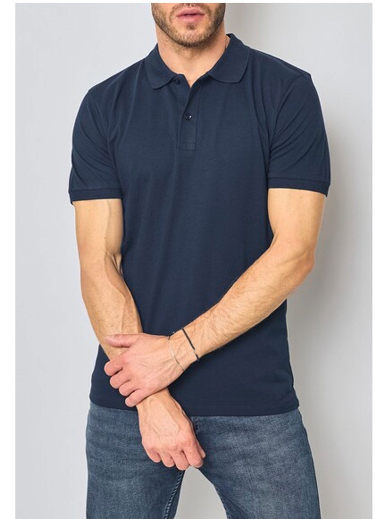 Polo manches courtes Kebello Bleu marine - Kiabi