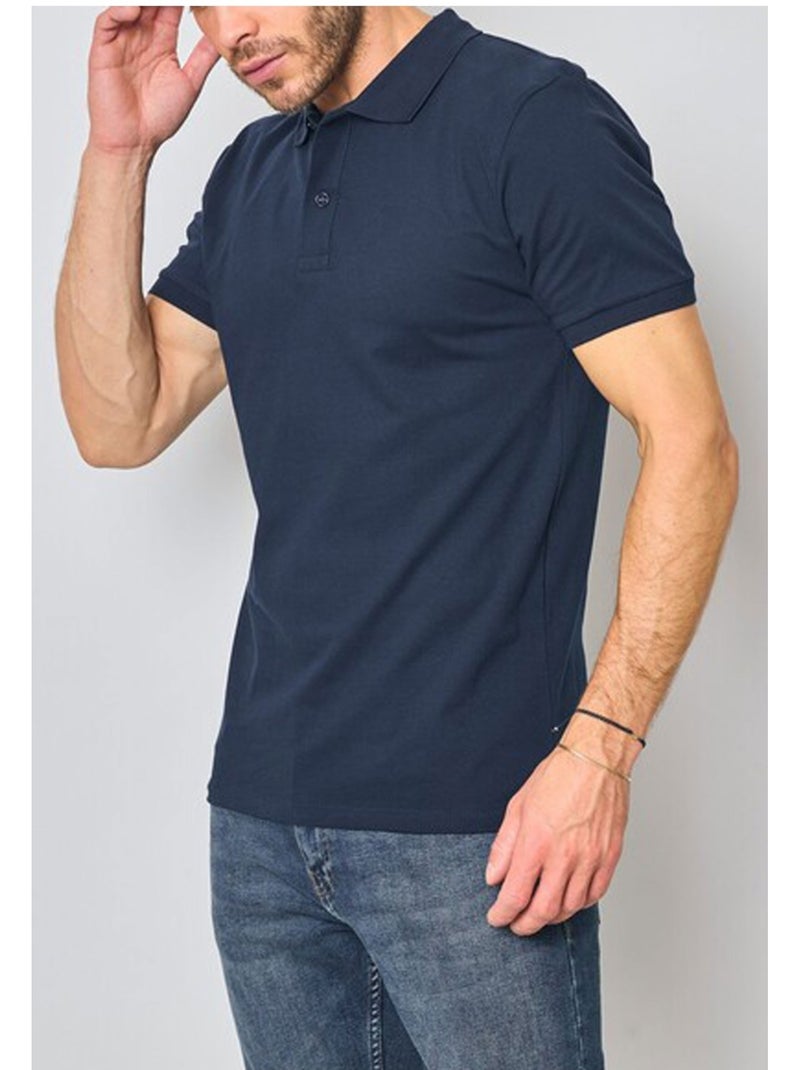 Polo manches courtes Kebello Bleu marine - Kiabi