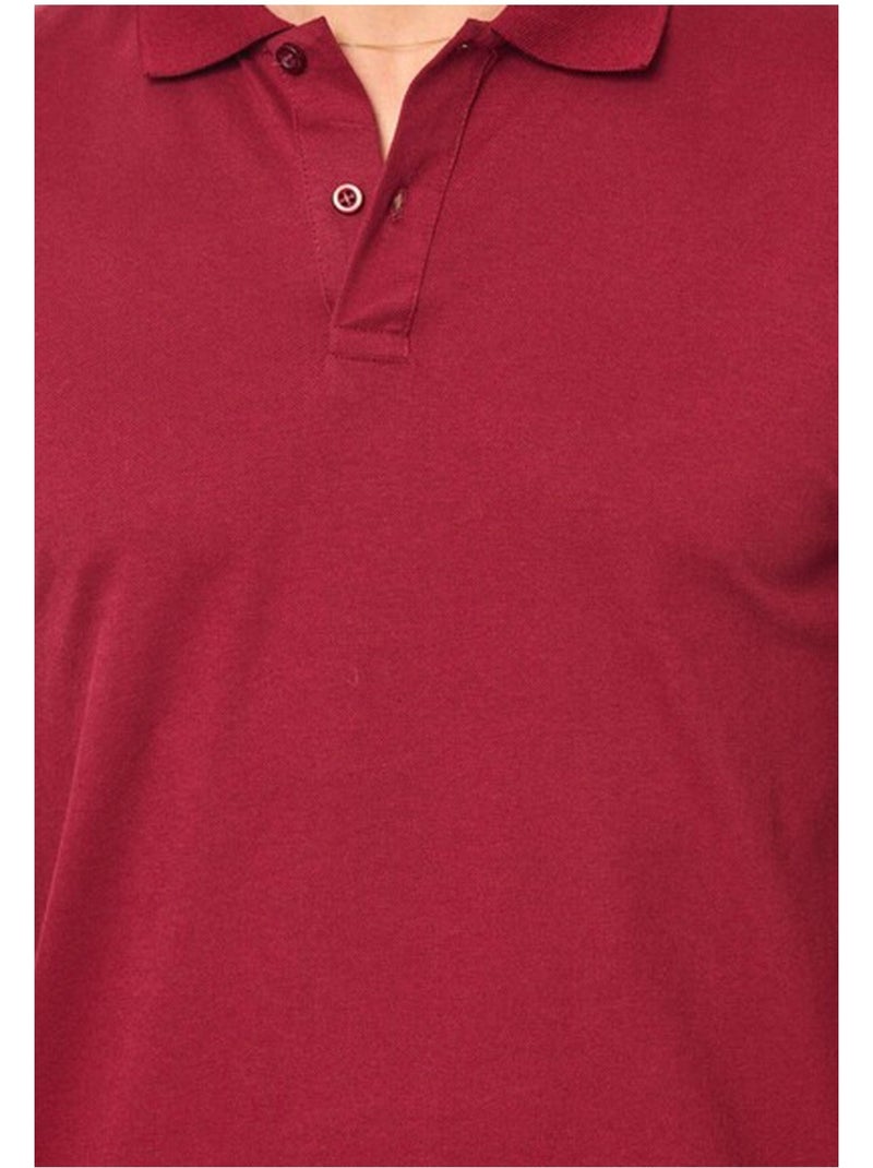 Polo manches courtes Kebello Bordeaux - Kiabi