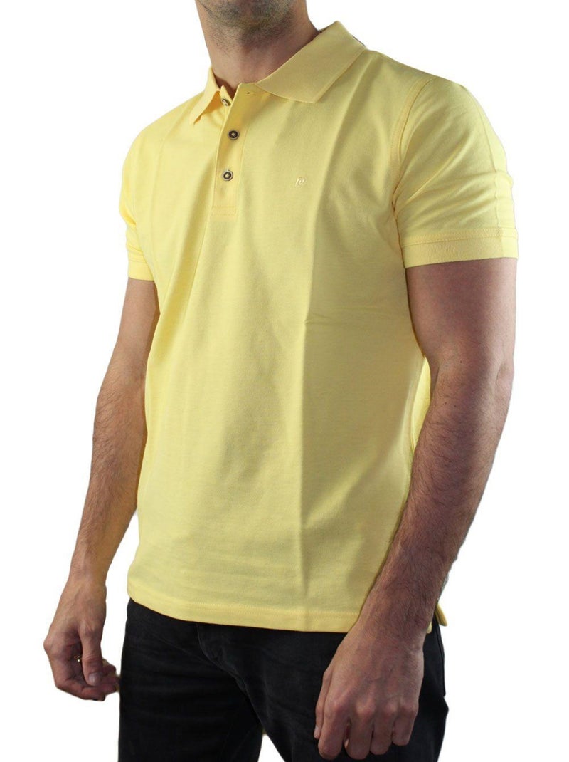 Polo manches courtes Kebello Jaune - Kiabi
