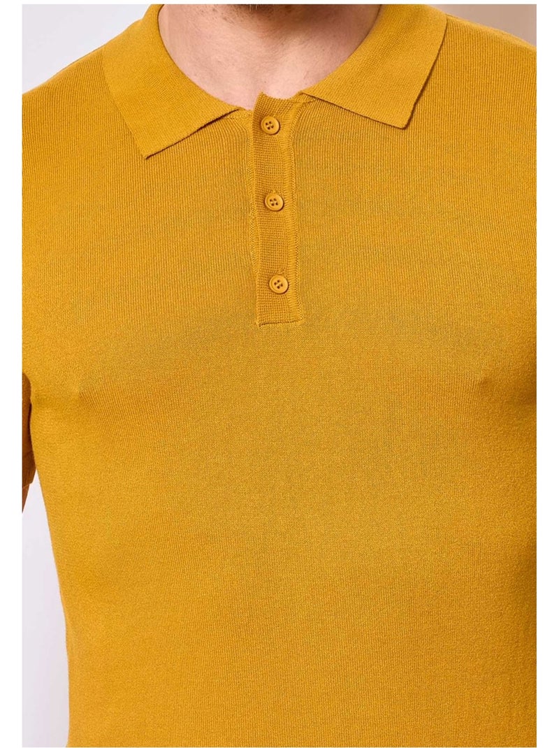 Polo manches courtes Kebello Jaune - Kiabi