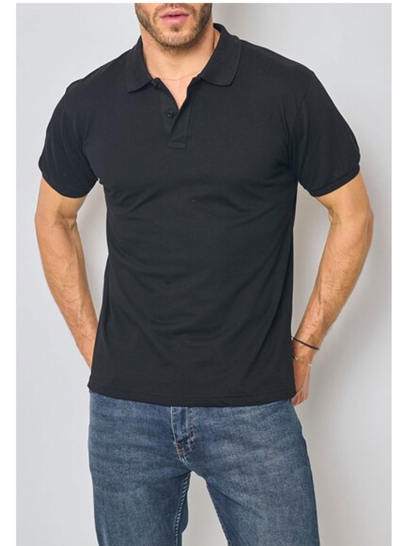 Polo manches courtes Kebello Noir Noir - Kiabi