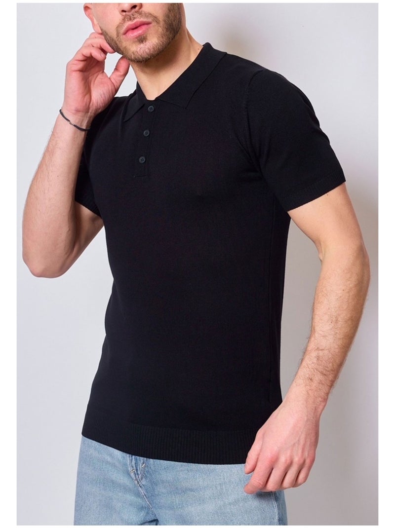 Polo manches courtes Kebello Noir Noir - Kiabi