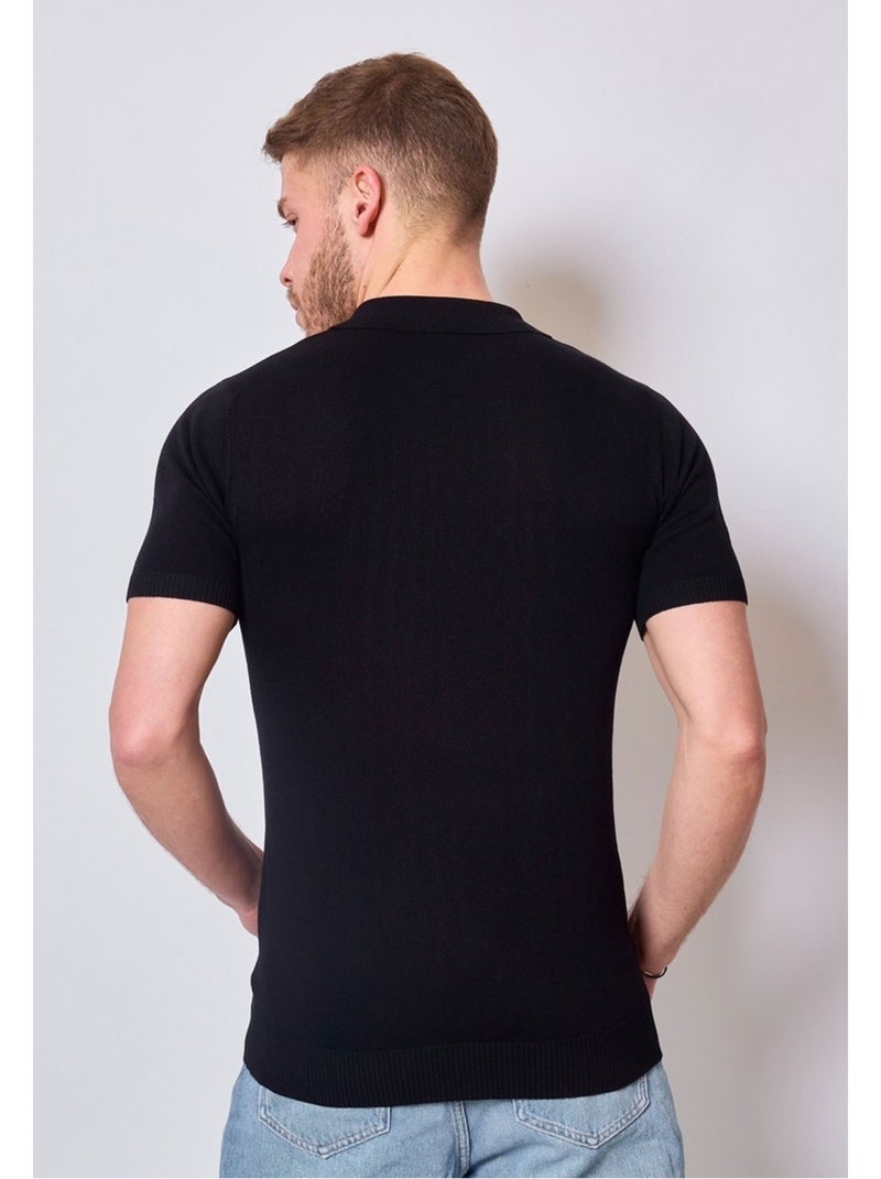 Polo manches courtes Kebello Noir Noir - Kiabi