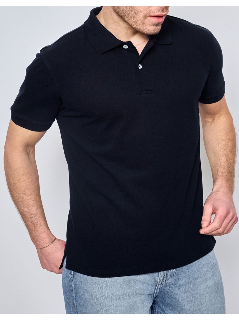 Polo manches courtes Kebello Noir Noir - Kiabi