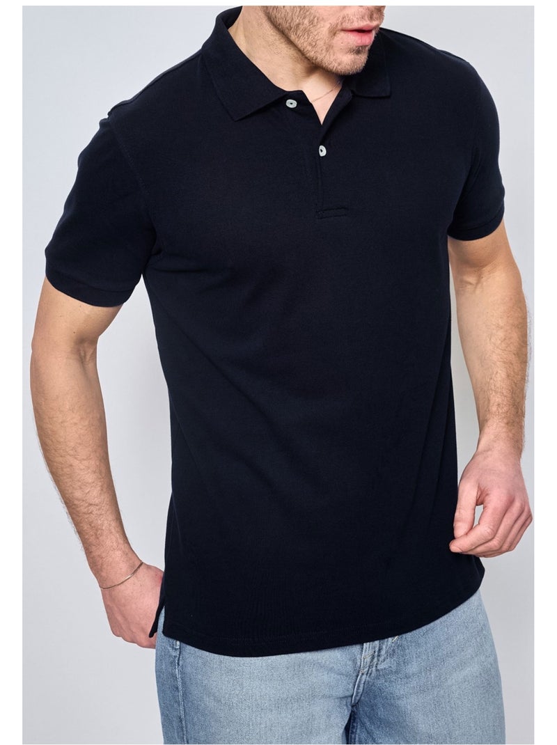 Polo manches courtes Kebello Noir Noir - Kiabi