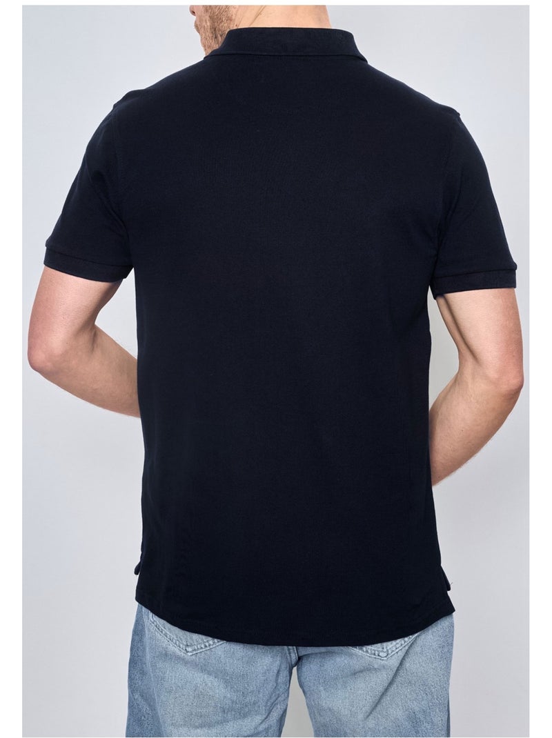 Polo manches courtes Kebello Noir Noir - Kiabi