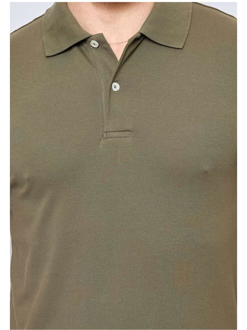 Polo manches courtes Kebello Vert - Kiabi