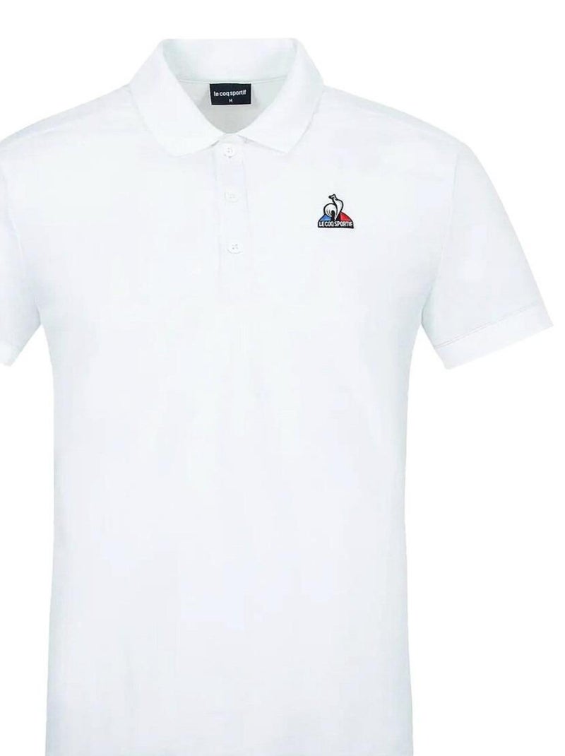 Polo manches courtes 'Le Coq Sportif' 'Ess N°1 M' Blanc - Kiabi