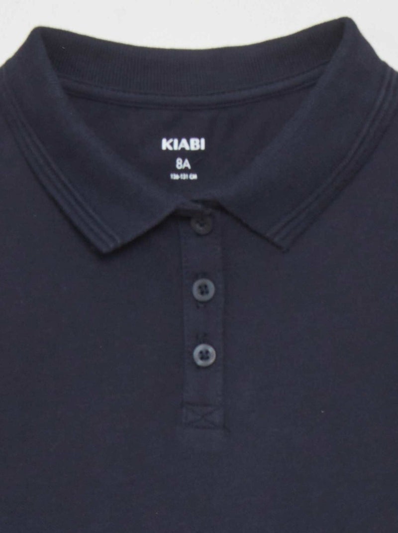 Polo manches courtes Marine - Kiabi