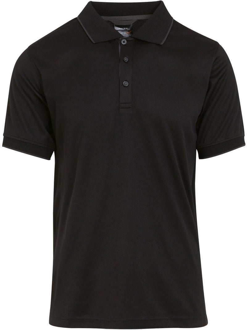 Polo manches courtes navigate - regatta professional Noir Gris Noir - Kiabi