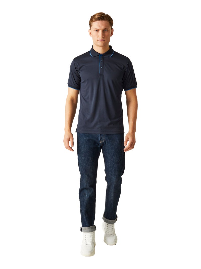 Polo manches courtes navigate - regatta professional Noir Rouge - Kiabi