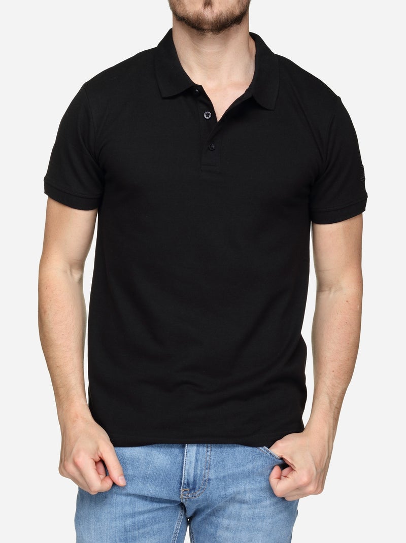 Polo manches courtes Noir - Kiabi