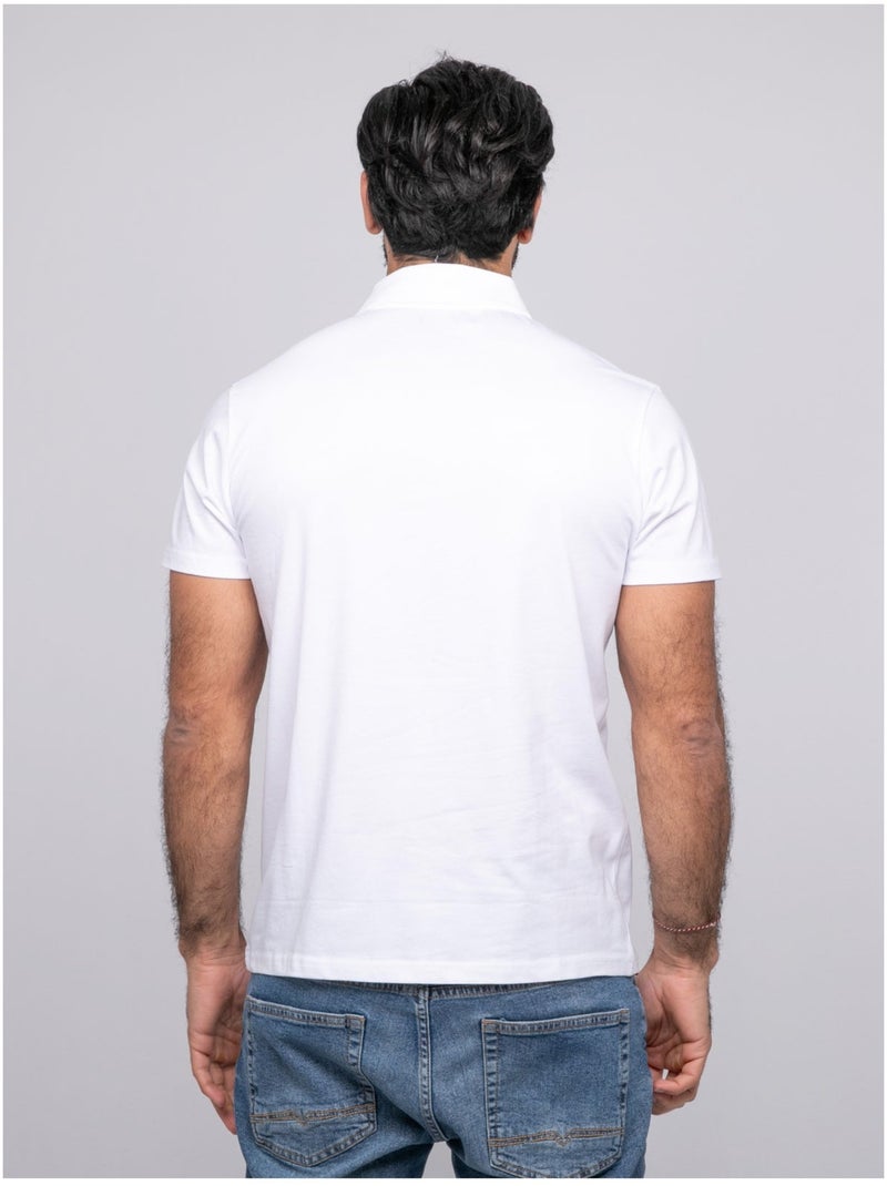 Polo manches courtes PACIRAX Blanc - Kiabi