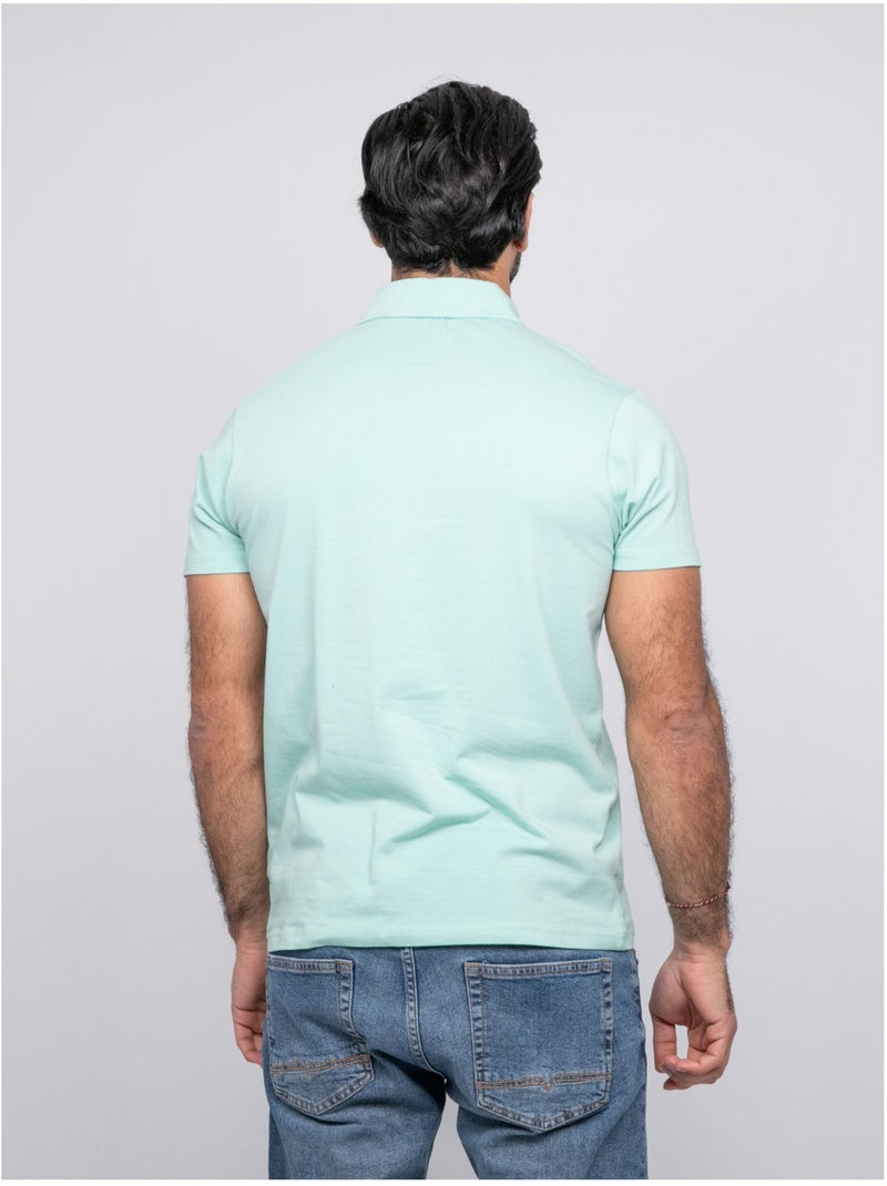 Polo manches courtes PACIRAX Vert clair - Kiabi