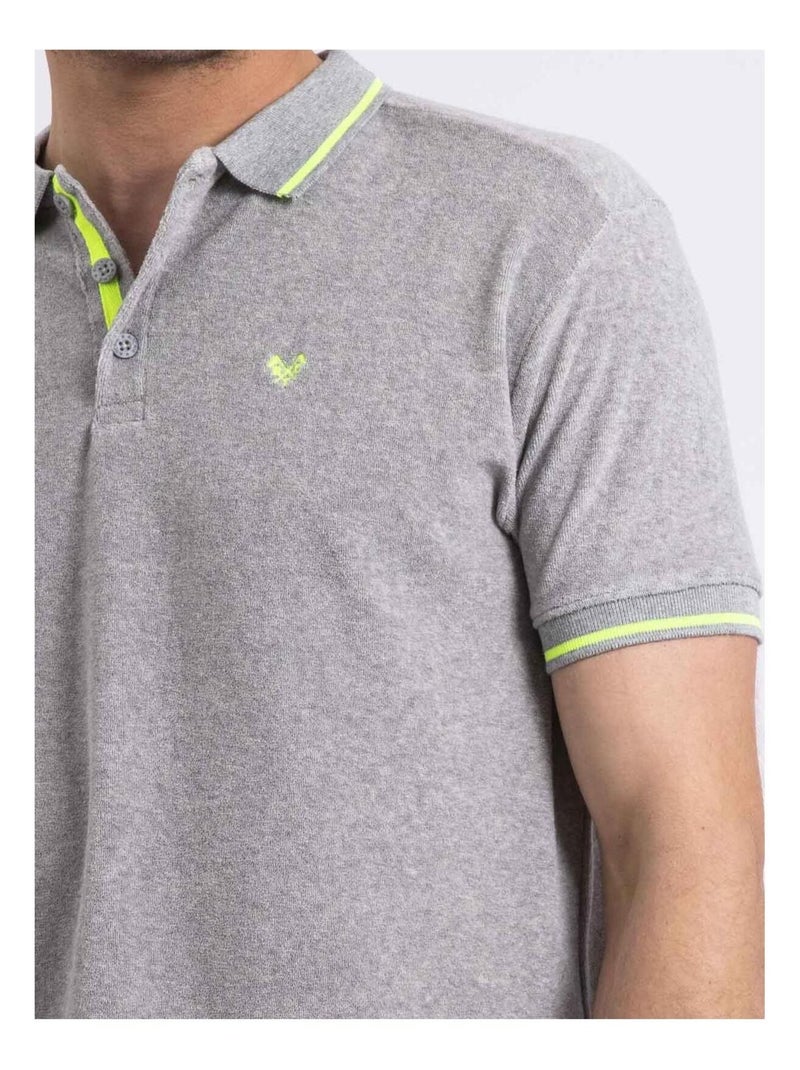Polo manches courtes PAMEDI Gris - Kiabi