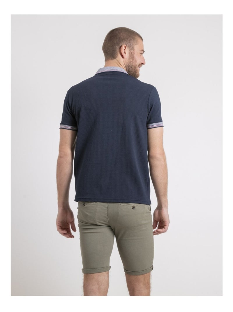 Polo manches courtes PEPATEO Bleu marine - Kiabi