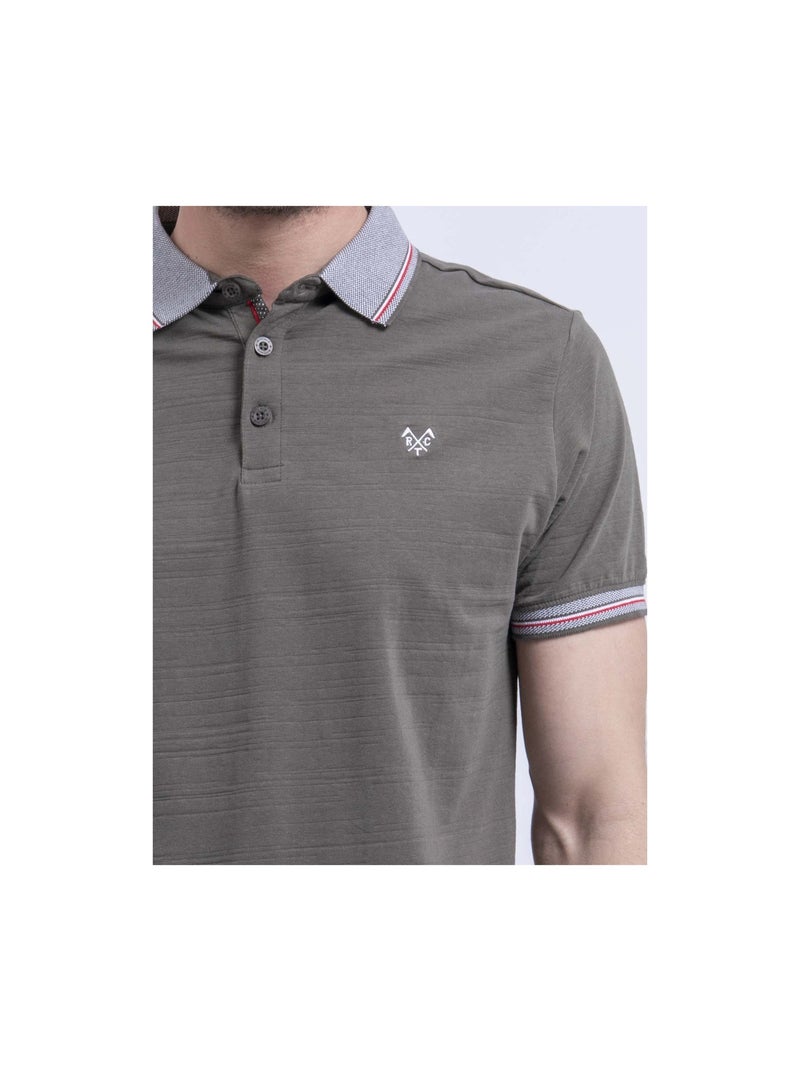 Polo manches courtes PIMALIK Kaki - Kiabi