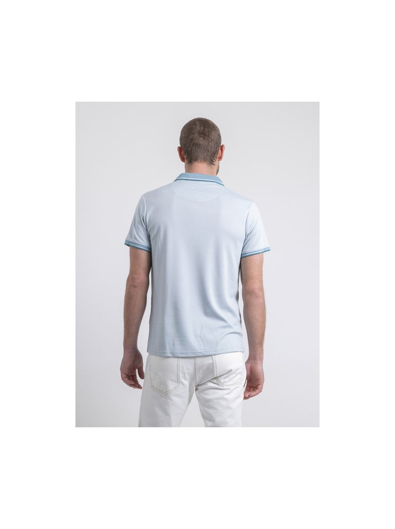 Polo manches courtes POULILIO Bleu - Kiabi
