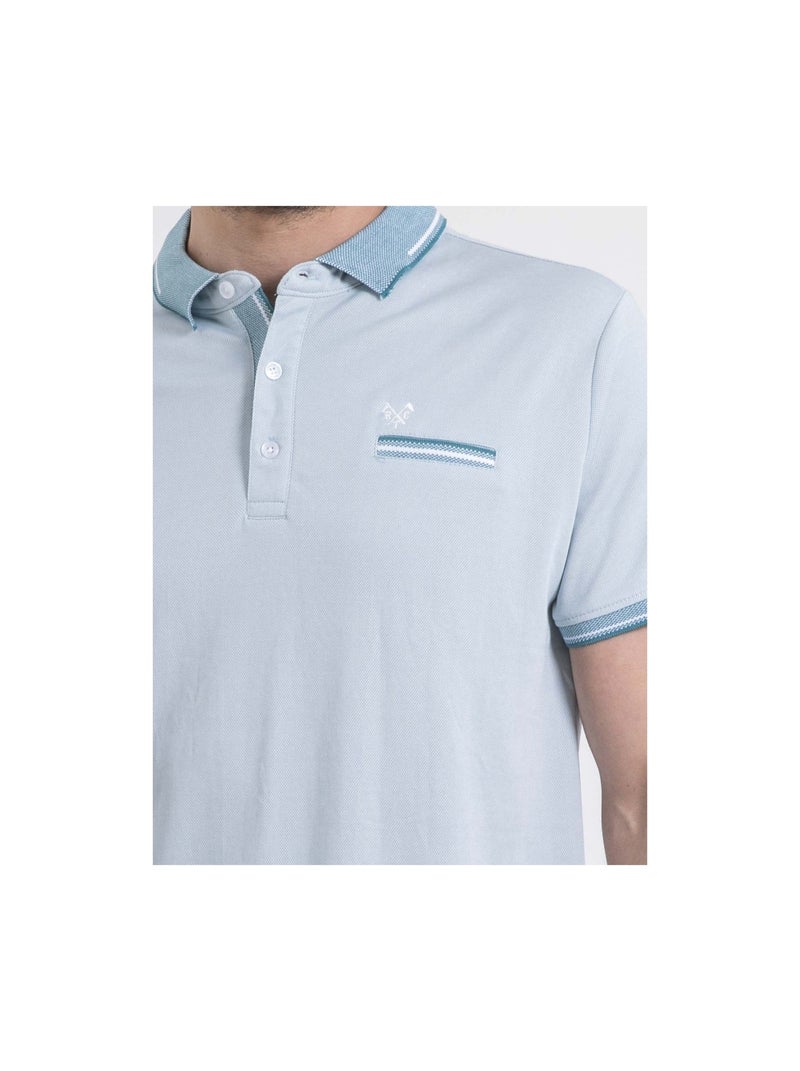 Polo manches courtes POULILIO Bleu - Kiabi