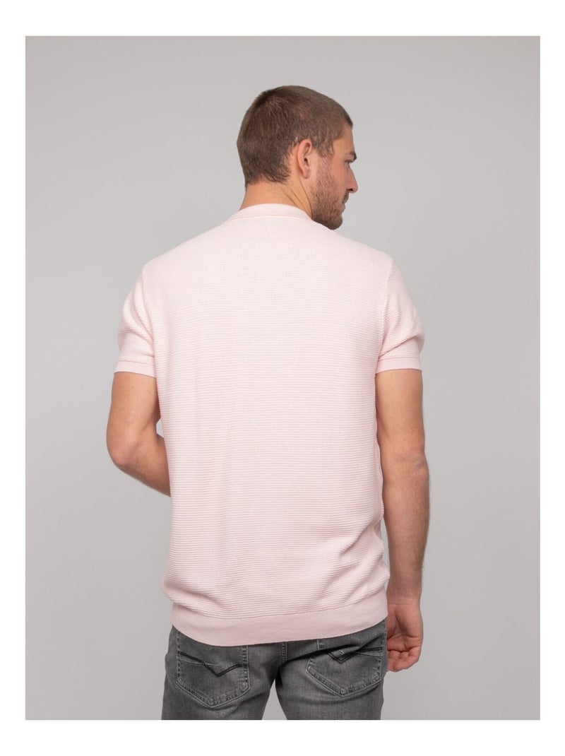 Polo manches courtes pur coton ARTAK Rose - Kiabi