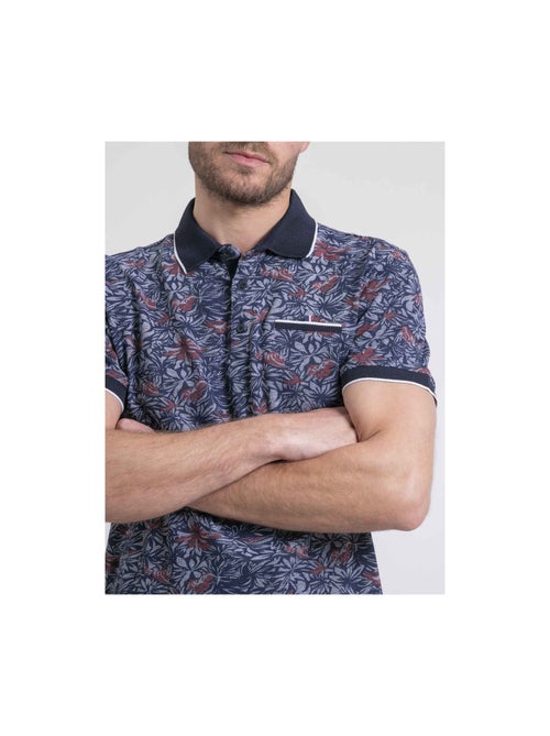 Polo manches courtes pur coton motifs PARUBOL - Kiabi