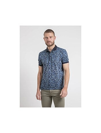 Polo manches courtes pur coton motifs PEPITONG