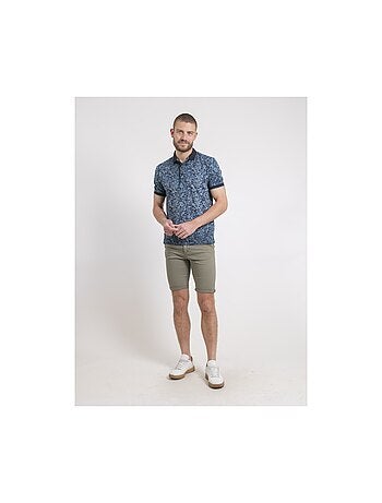 Polo manches courtes pur coton motifs PEPITONG