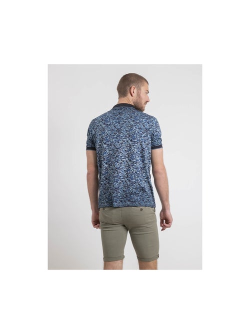 Polo manches courtes pur coton motifs PEPITONG - Kiabi