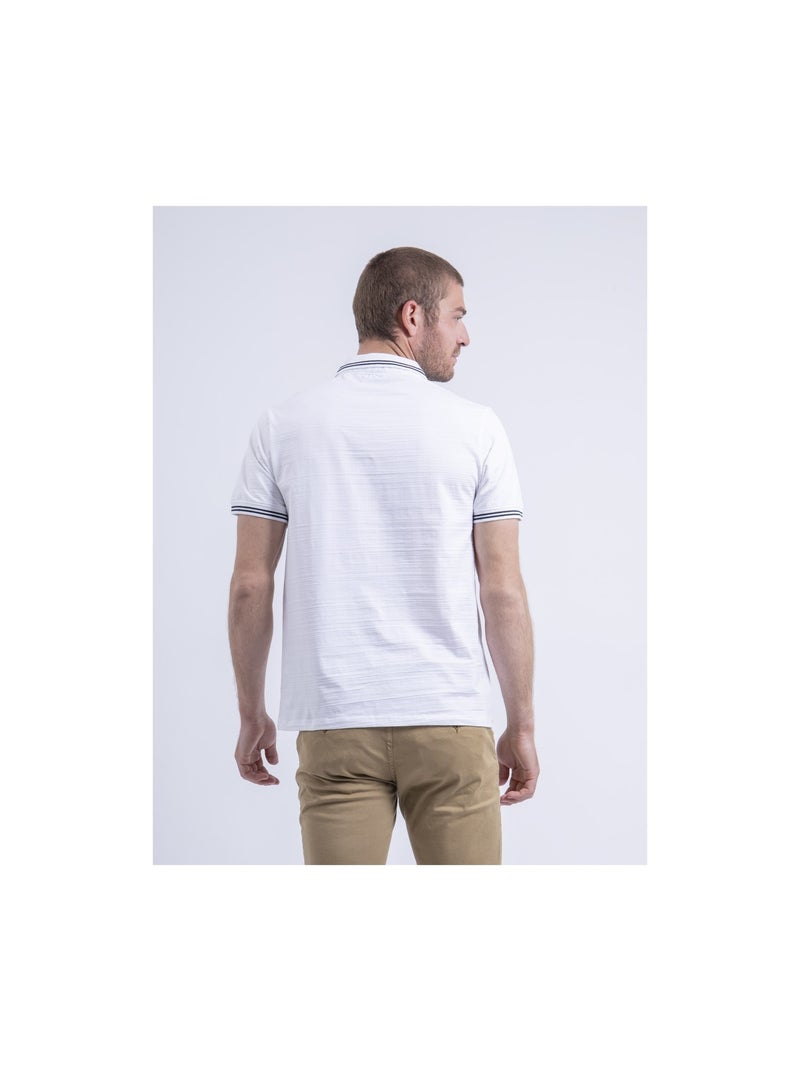 Polo manches courtes pur coton PILIAS Blanc - Kiabi