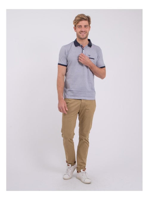 Polo manches courtes pur coton PIVOLKAN - Kiabi