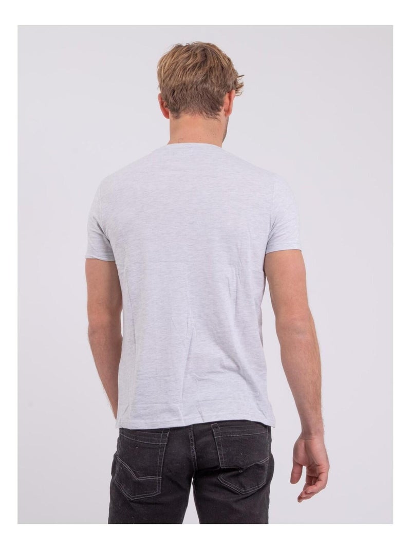 Polo manches courtes pur coton POUFASA Gris - Kiabi