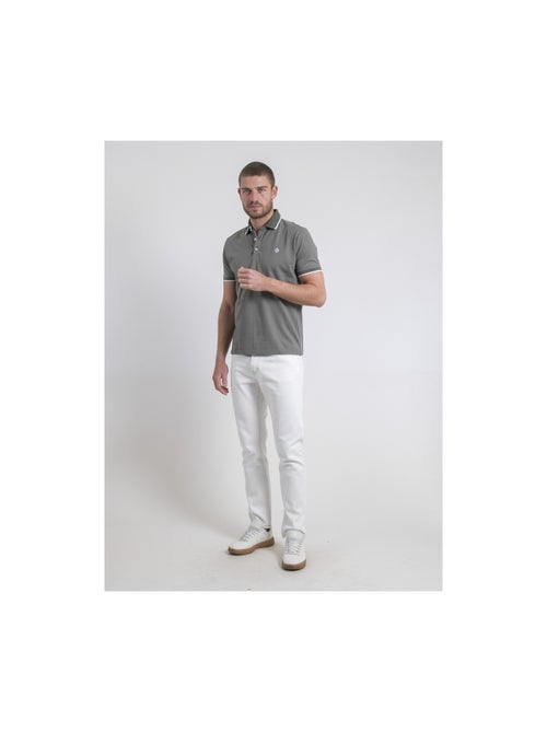 Polo manches courtes pur coton POULENI - Kiabi