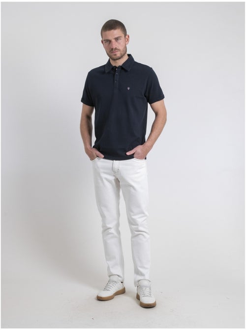 Polo manches courtes pur coton POULOAN - Kiabi