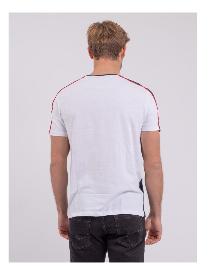 Polo manches courtes pur coton PROSID Bleu marine - Kiabi