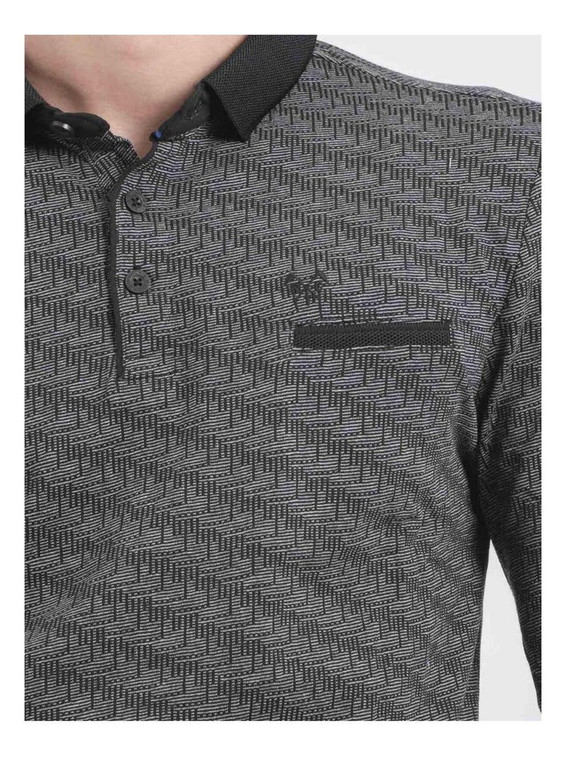 Polo manches courtes pur coton PURLY Noir - Kiabi