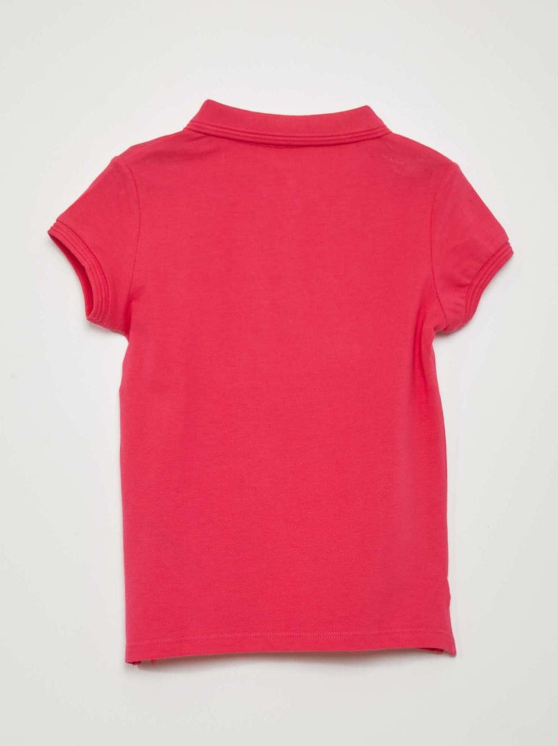 Polo manches courtes Rose - Kiabi