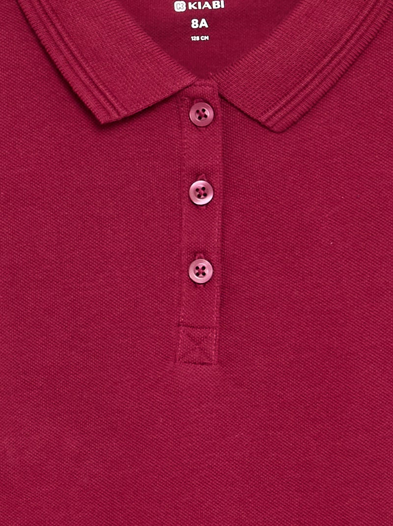 Polo manches courtes Rouge - Kiabi