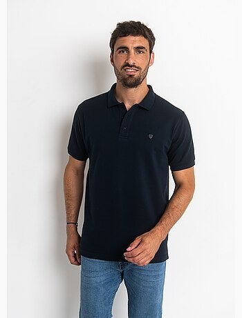 Polo manches courtes uni maille piquée - AFIBEL