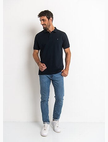 Polo manches courtes uni maille piquée - AFIBEL