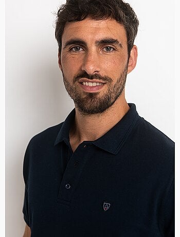 Polo manches courtes uni maille piquée - AFIBEL