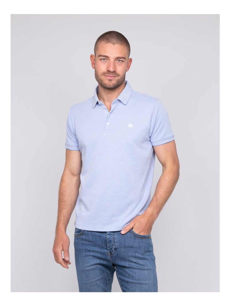 Polo manches courtes uni POLOKAI Bleu - Kiabi