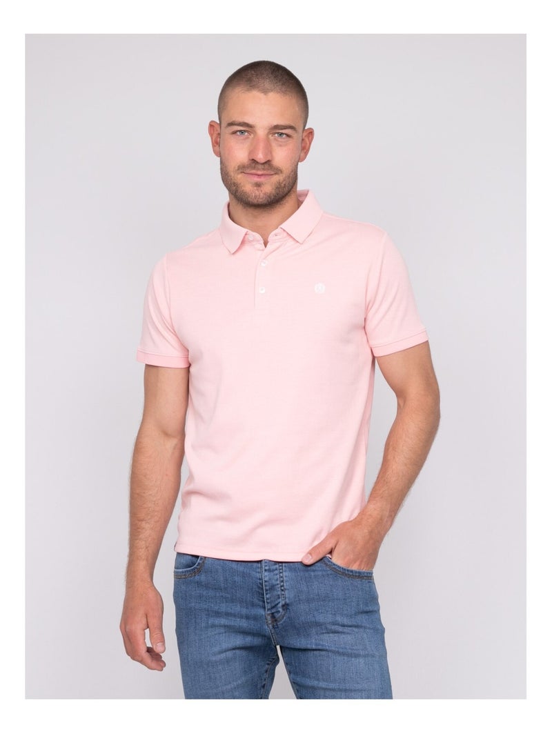 Polo manches courtes uni POLOKAI Rose - Kiabi