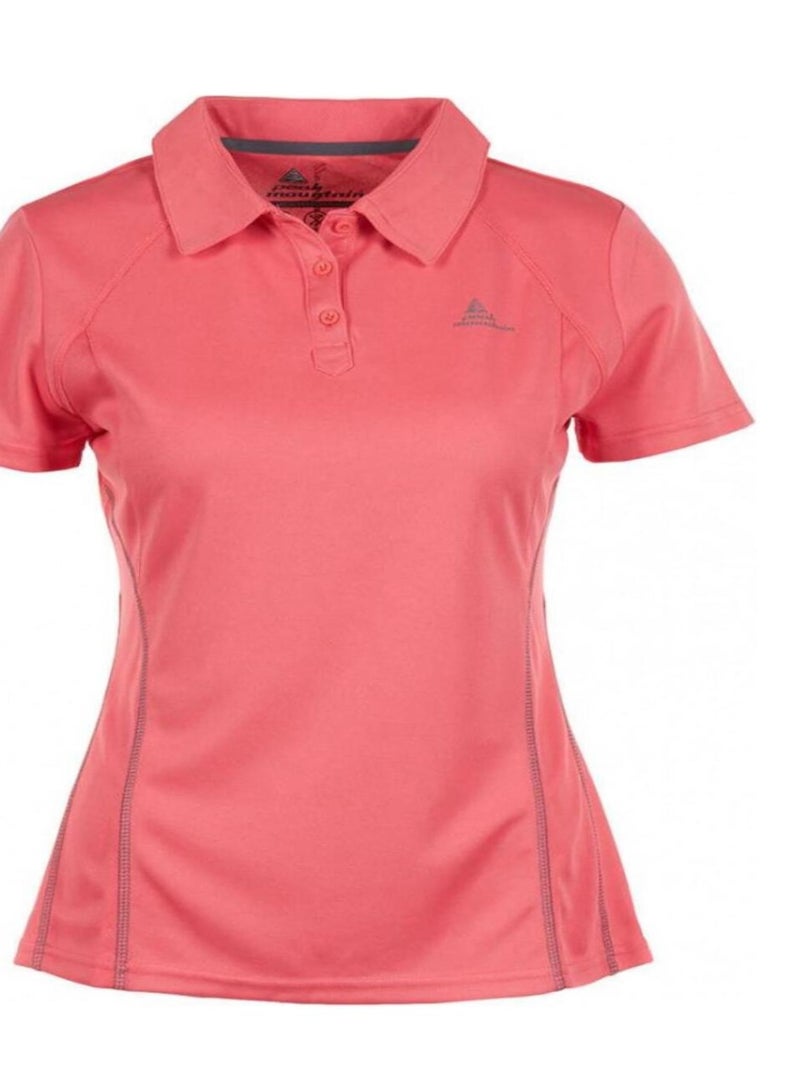 Polo manches femme courtes ALYA Orange - Kiabi