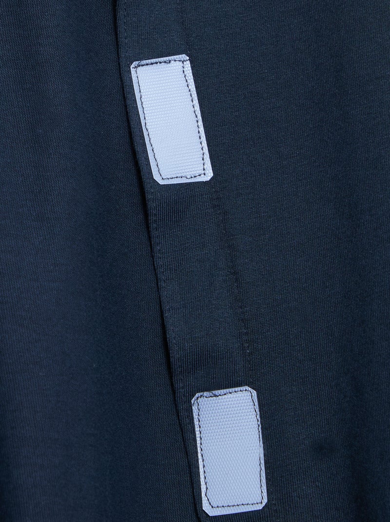 Polo manches longues - collection facile à enfiler Bleu - Kiabi