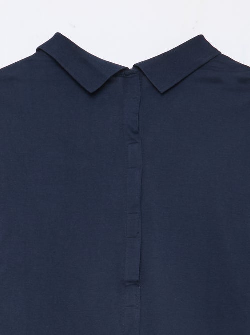 Polo manches longues - collection facile à enfiler - Kiabi